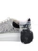 Alexander McQueen Leather Crystal Embellishments Sneakers