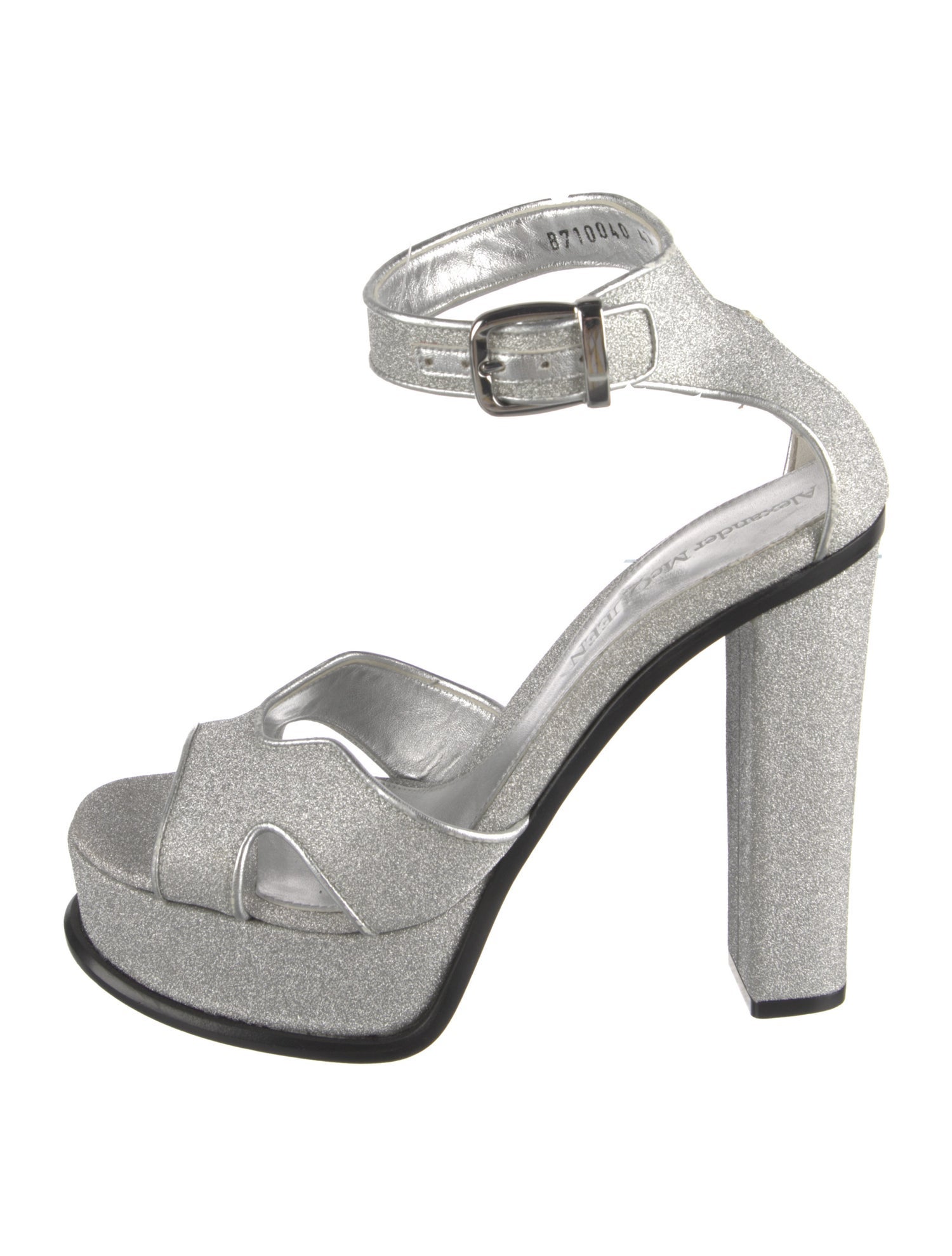 Alexander McQueen Glitter Glitter Accents Sandals