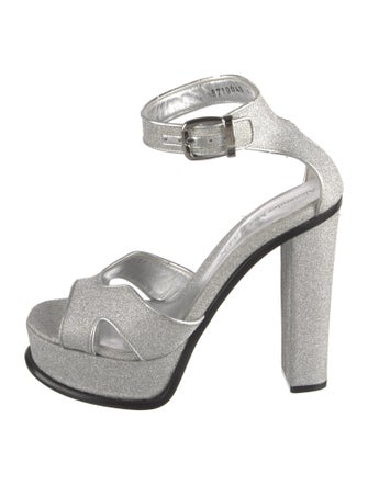 Alexander McQueen Glitter Glitter Accents Sandals