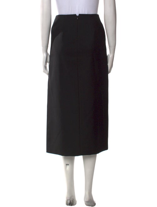 Alexander McQueen Wool Midi Length Skirt