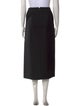 Alexander McQueen Wool Midi Length Skirt