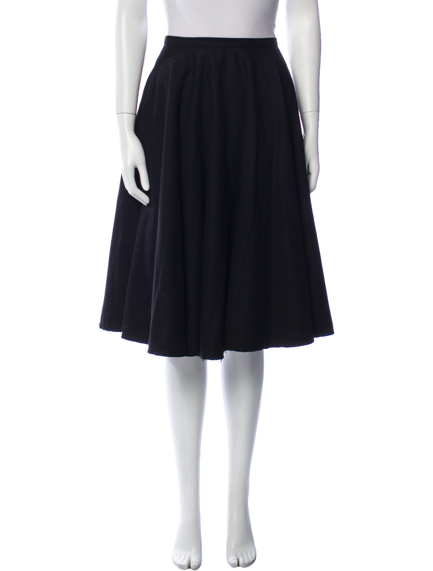 Alexander McQueen Cashmere Knee-Length Skirt