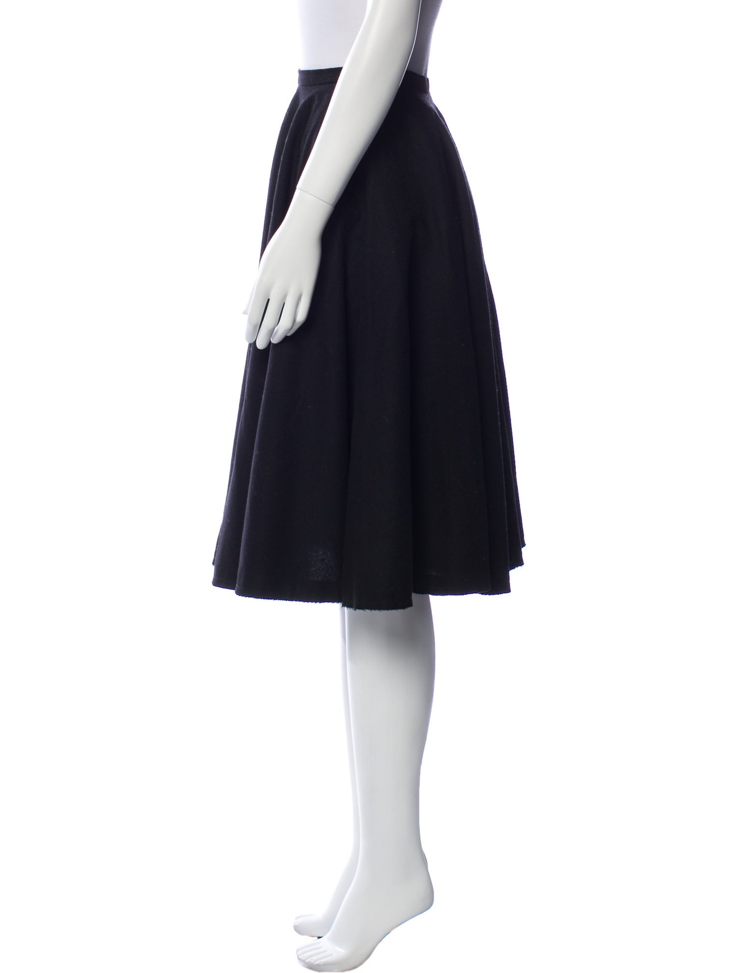 Alexander McQueen Cashmere Knee-Length Skirt