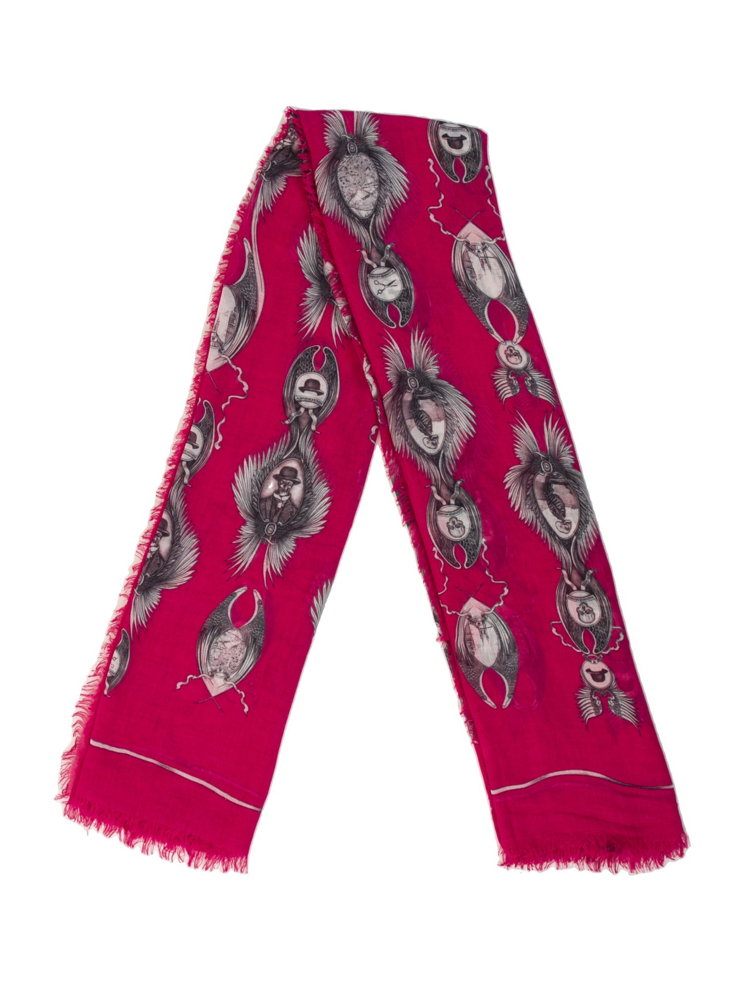 Alexander McQueen Printed Scarf
