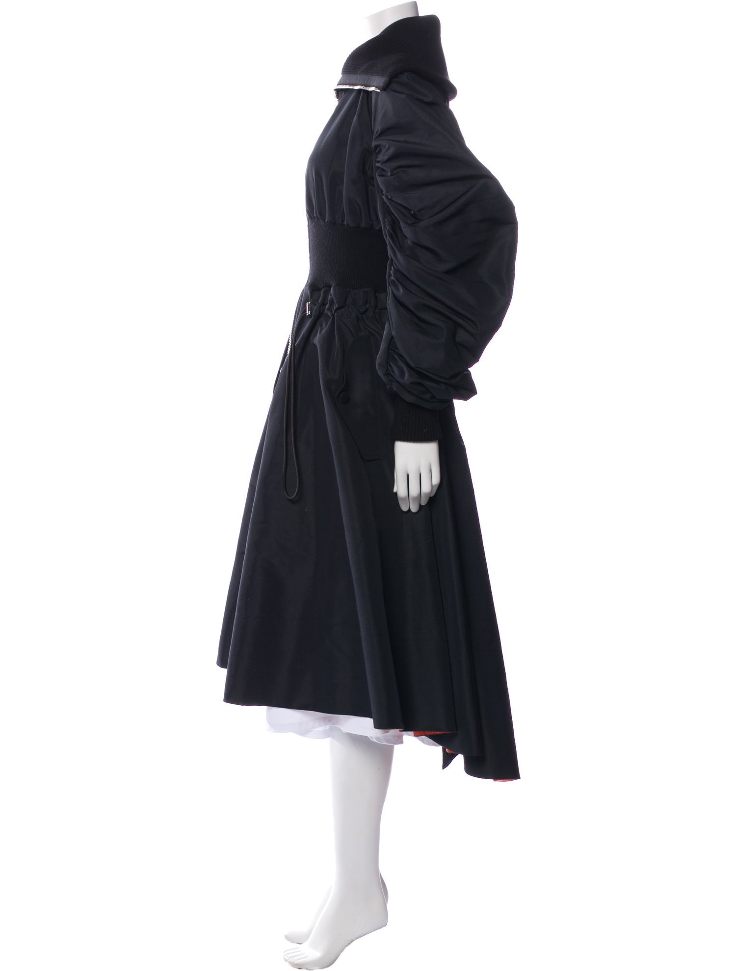 Alexander McQueen Mock Neck Long Dress