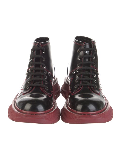 Alexander McQueen Leather Combat Boots
