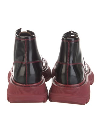 Alexander McQueen Leather Combat Boots