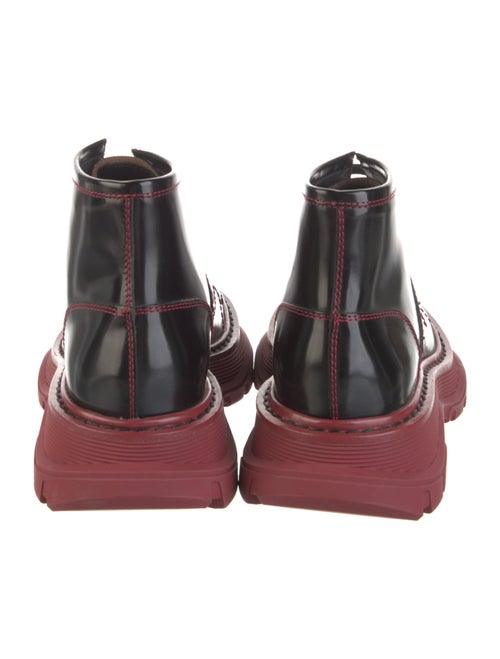 Alexander McQueen Leather Combat Boots