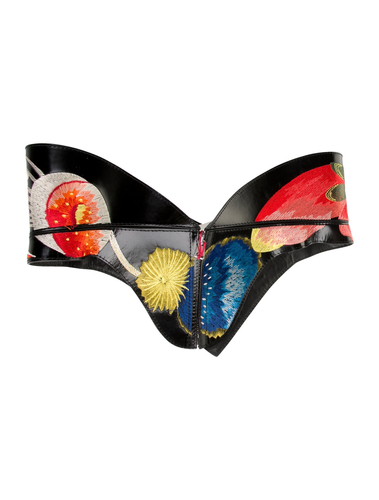 Alexander McQueen Wide Leather Waist Belt