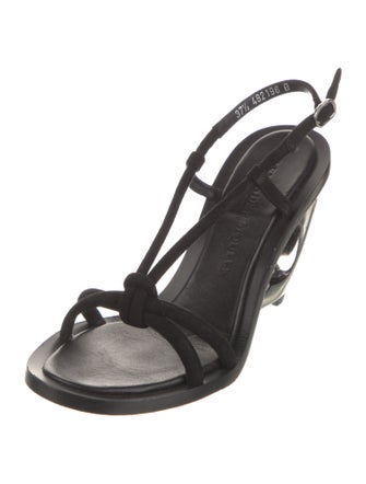 Alexander McQueen Suede Slingback Sandals