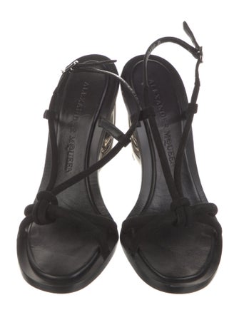 Alexander McQueen Suede Slingback Sandals