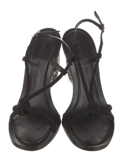 Alexander McQueen Suede Slingback Sandals