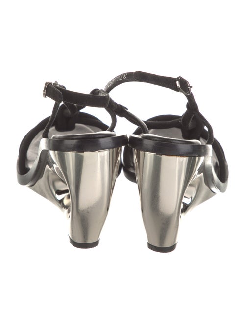 Alexander McQueen Suede Slingback Sandals