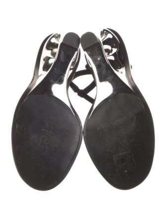 Alexander McQueen Suede Slingback Sandals