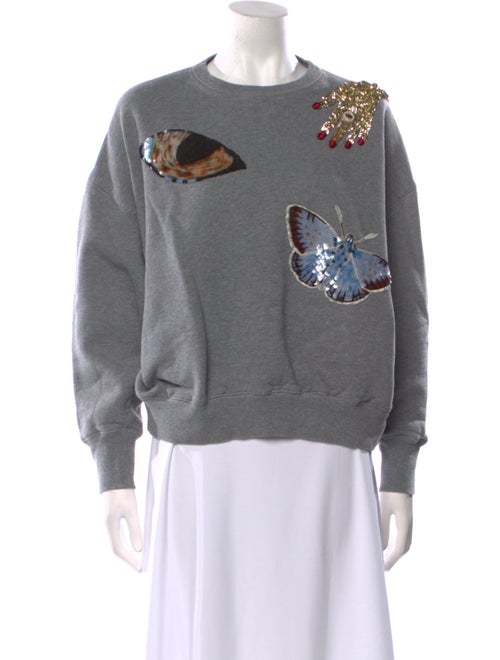 Alexander McQueen Graphic Print Crew Neck Sweatshirt