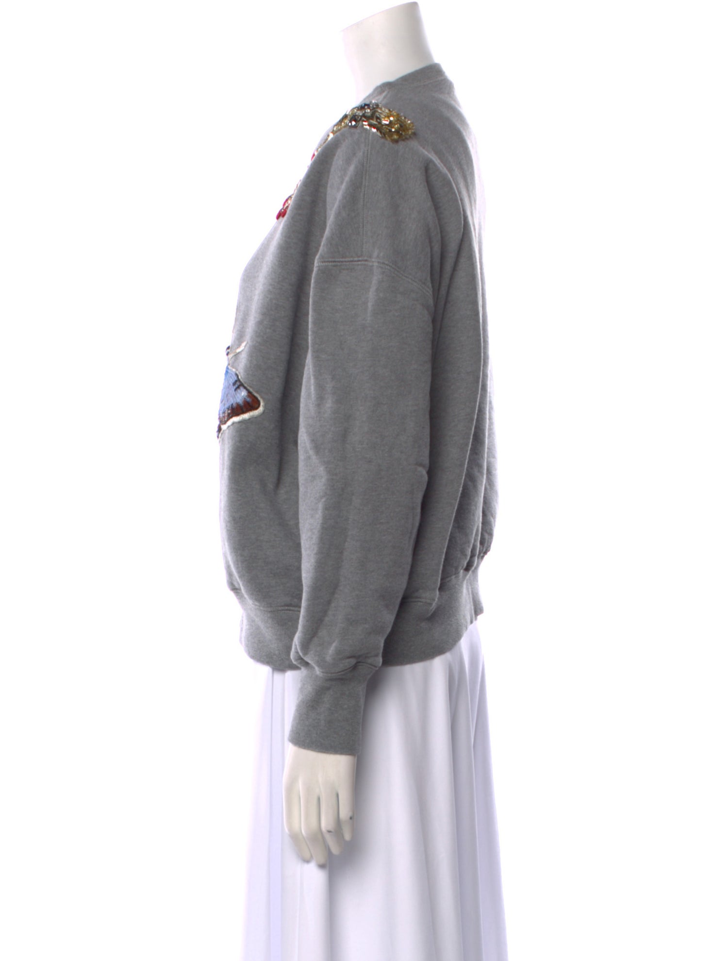 Alexander McQueen Graphic Print Crew Neck Sweatshirt