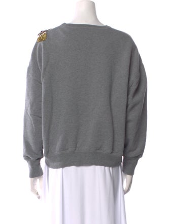 Alexander McQueen Graphic Print Crew Neck Sweatshirt