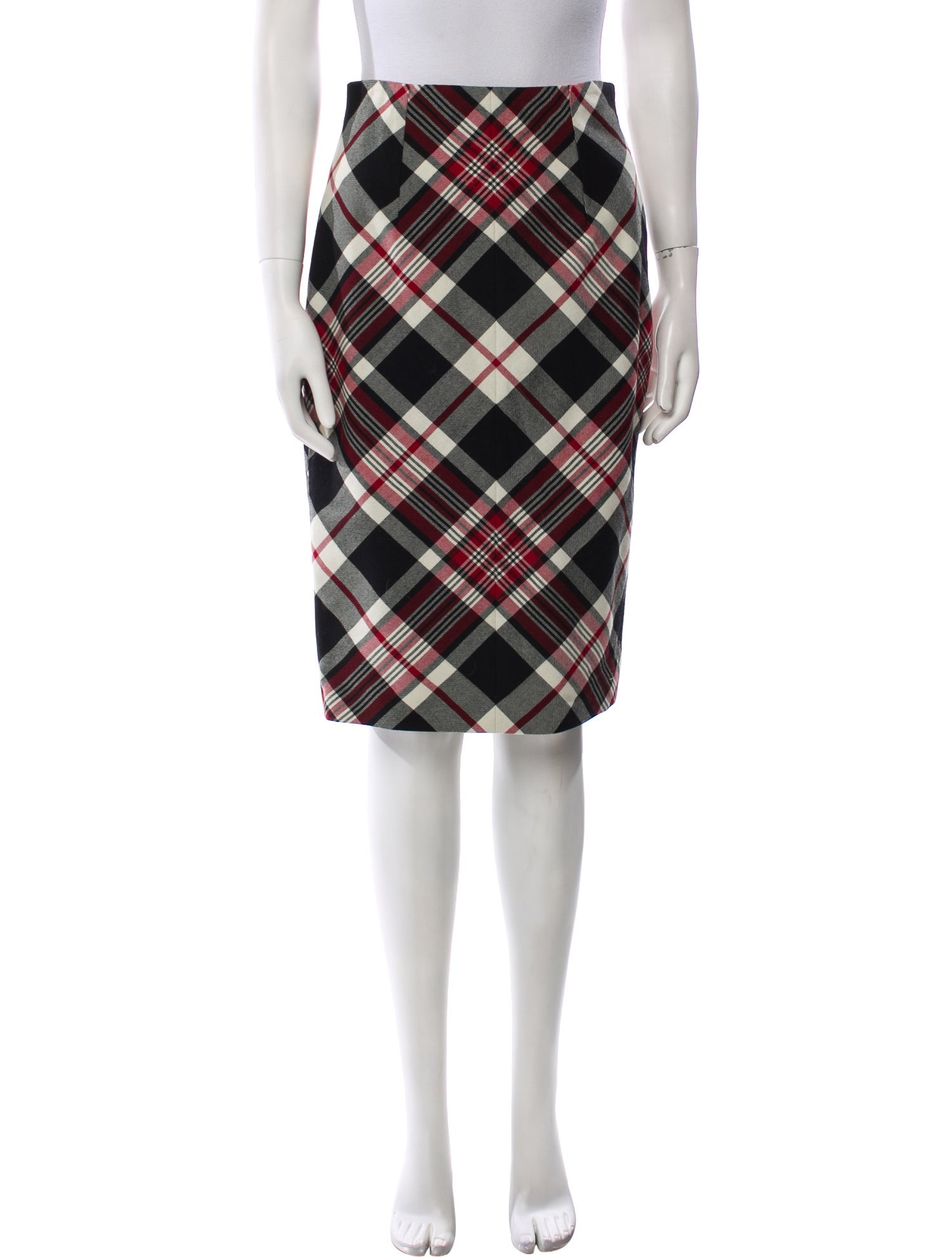 Alexander McQueen Virgin Wool Knee-Length Skirt