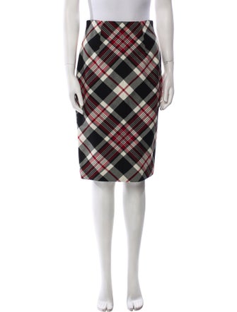 Alexander McQueen Virgin Wool Knee-Length Skirt