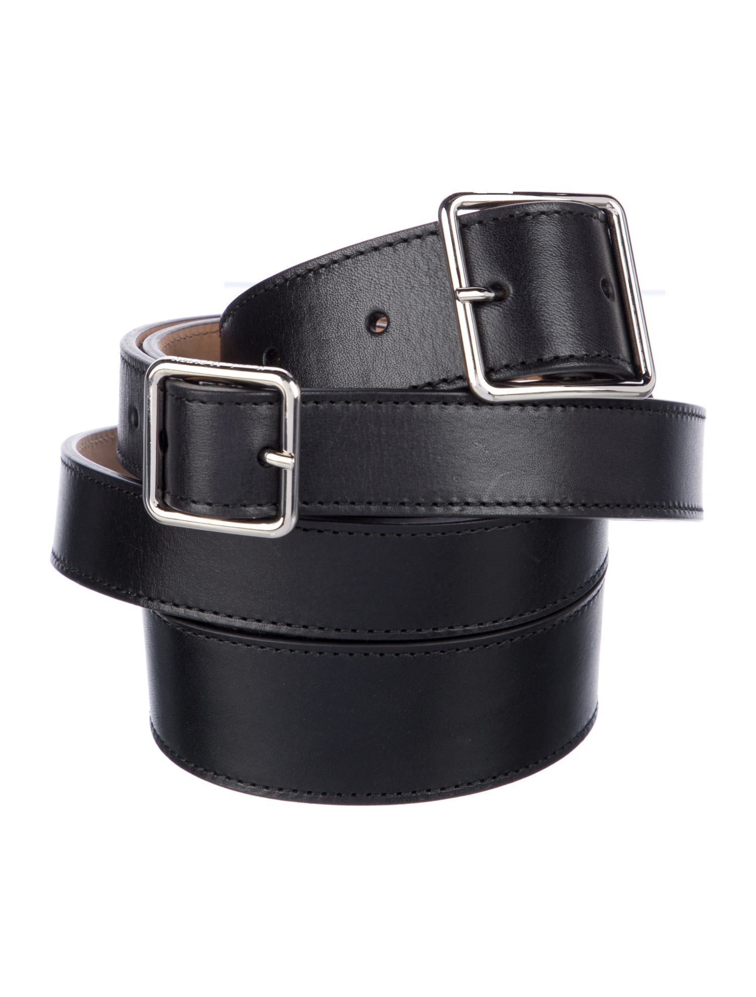 Alexander McQueen Wide Leather Waist Belt