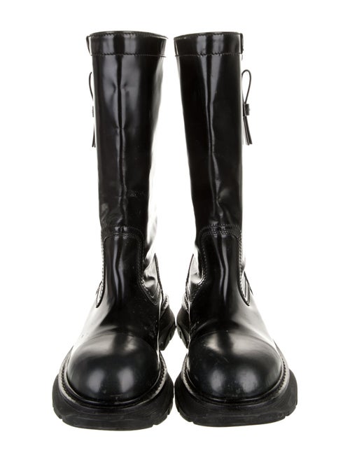 Alexander McQueen Leather Combat Boots