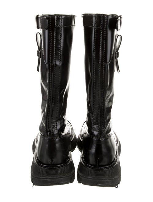Alexander McQueen Leather Combat Boots