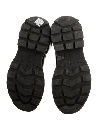 Alexander McQueen Leather Combat Boots