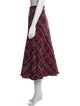 Alexander McQueen Plaid Print Midi Length Skirt