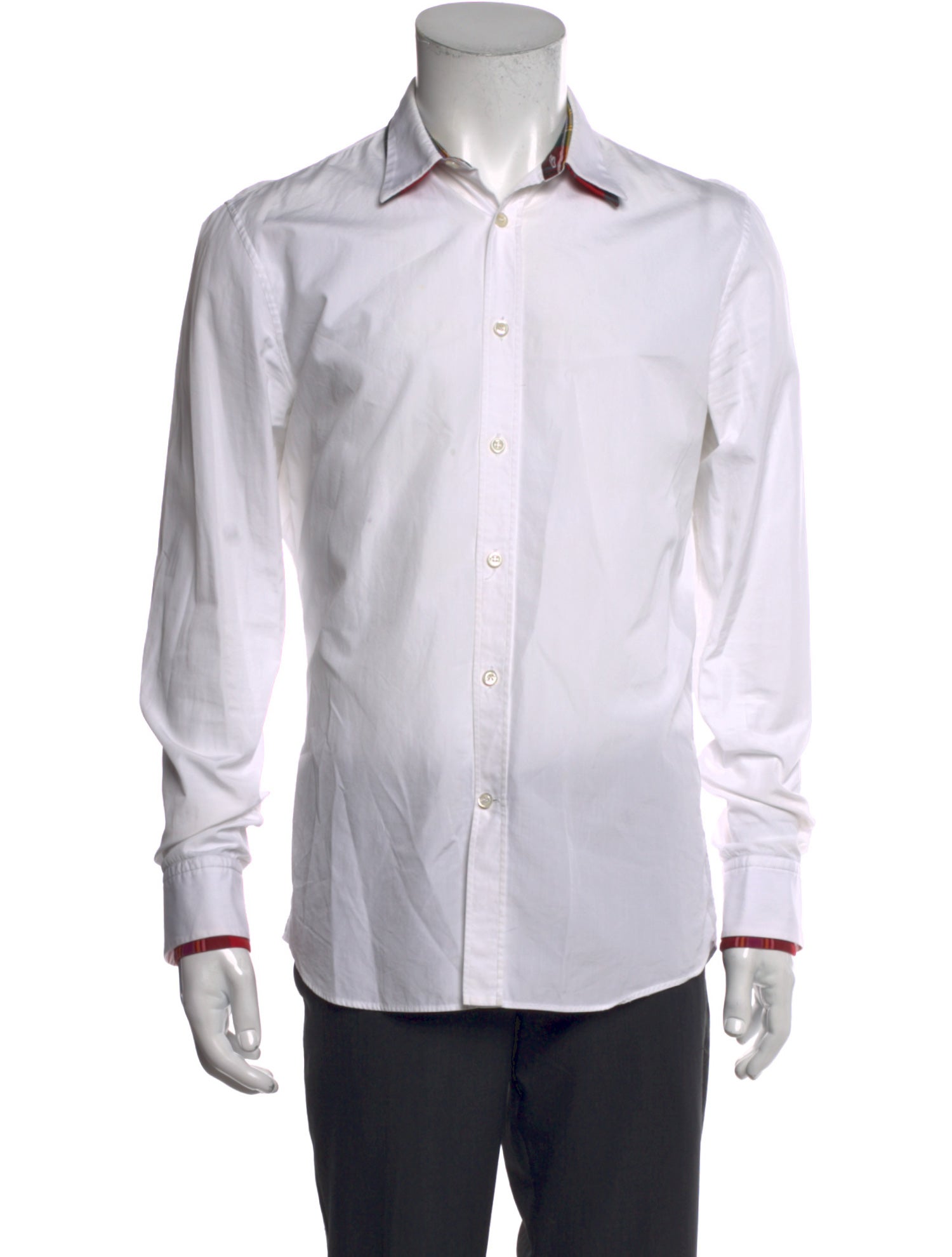 Alexander McQueen Striped Long Sleeve Dress Shirt