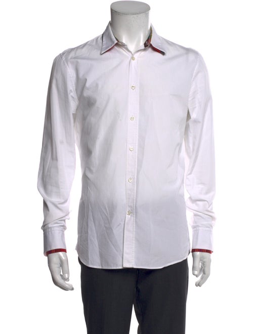 Alexander McQueen Striped Long Sleeve Dress Shirt