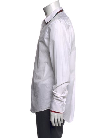 Alexander McQueen Striped Long Sleeve Dress Shirt