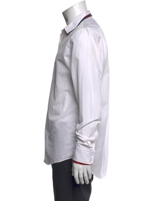 Alexander McQueen Striped Long Sleeve Dress Shirt