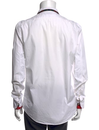 Alexander McQueen Striped Long Sleeve Dress Shirt