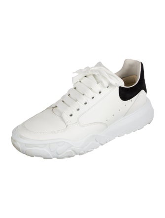 Alexander McQueen Leather Colorblock Pattern Sneakers