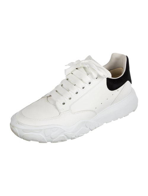Alexander McQueen Leather Colorblock Pattern Sneakers