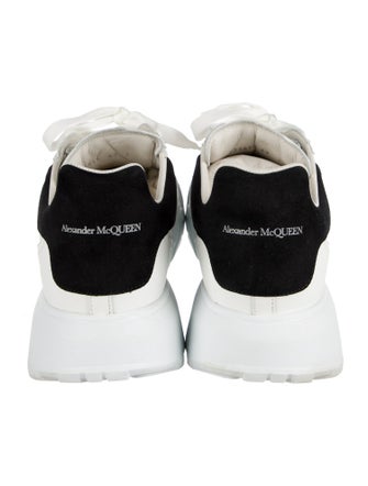 Alexander McQueen Leather Colorblock Pattern Sneakers