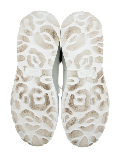 Alexander McQueen Leather Colorblock Pattern Sneakers