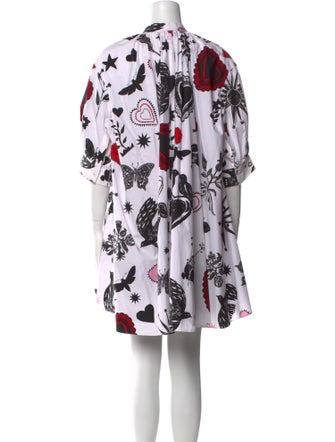 Alexander McQueen Floral Print Mini Dress