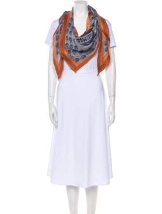 Alexander McQueen Silk Printed Scarf