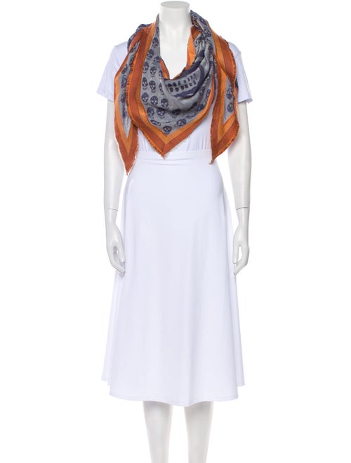 Alexander McQueen Silk Printed Scarf