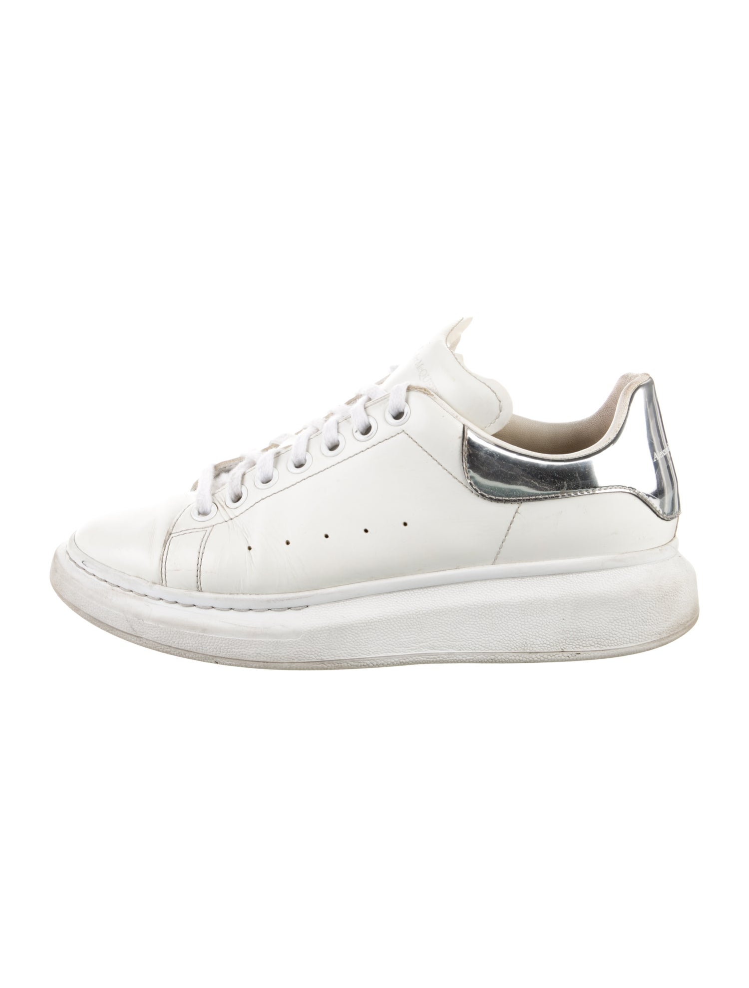 Alexander McQueen Leather Leather Trim Embellishment Sneakers