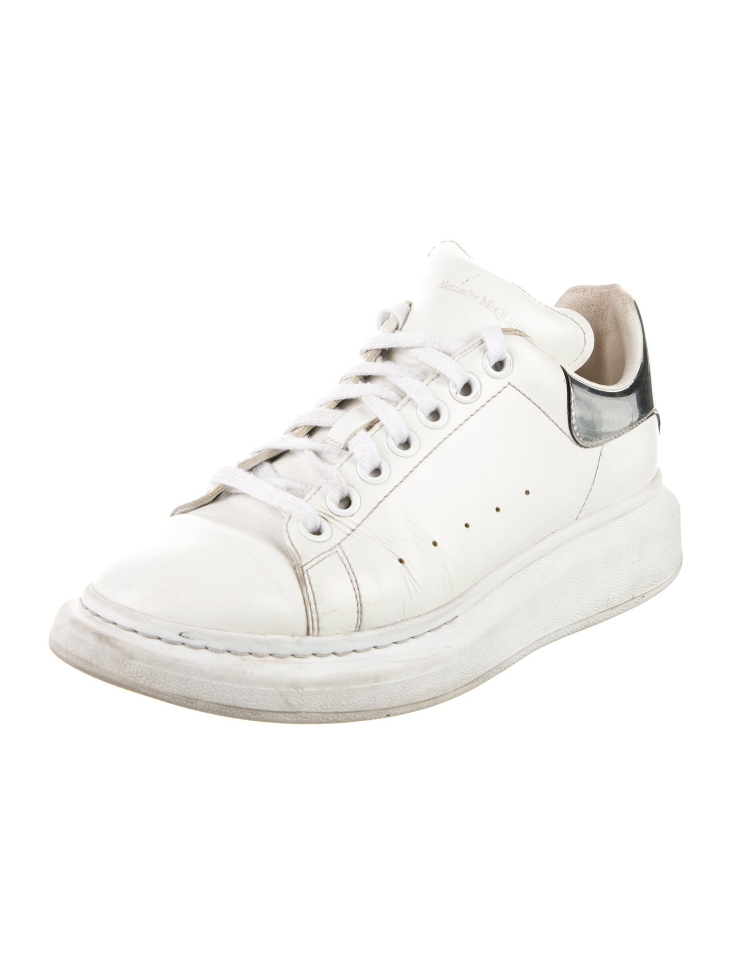 Alexander McQueen Leather Leather Trim Embellishment Sneakers