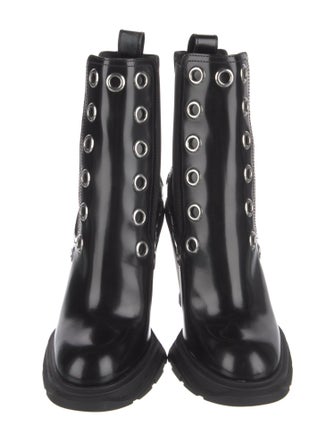 Alexander McQueen Patent Leather Boots