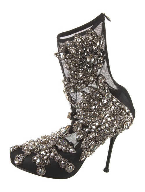 Alexander McQueen Mesh Patterned Boots