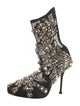 Alexander McQueen Mesh Patterned Boots