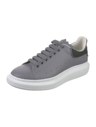 Alexander McQueen Leather Colorblock Pattern Sneakers