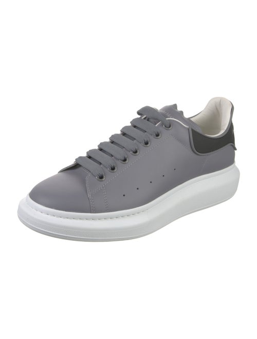 Alexander McQueen Leather Colorblock Pattern Sneakers
