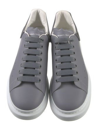 Alexander McQueen Leather Colorblock Pattern Sneakers