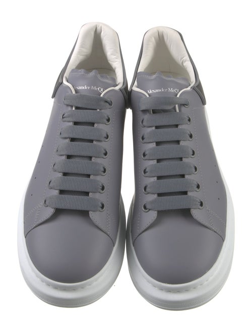 Alexander McQueen Leather Colorblock Pattern Sneakers