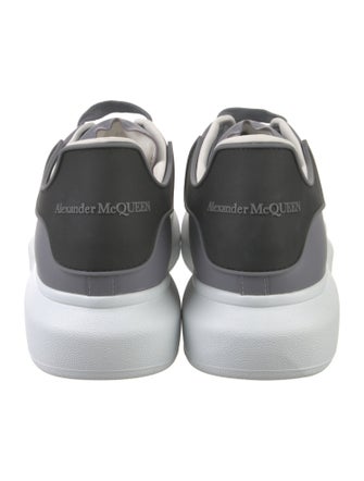 Alexander McQueen Leather Colorblock Pattern Sneakers